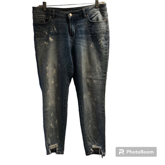 SOHO New York & Company Women's Stretch Jeans Size 10. Boyfriend Curvy - Picture 3 of 8